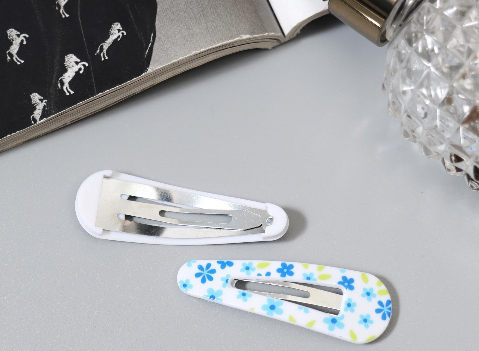 Невидимка для волос «Глория», набор 4 шт., цветы, 5 см