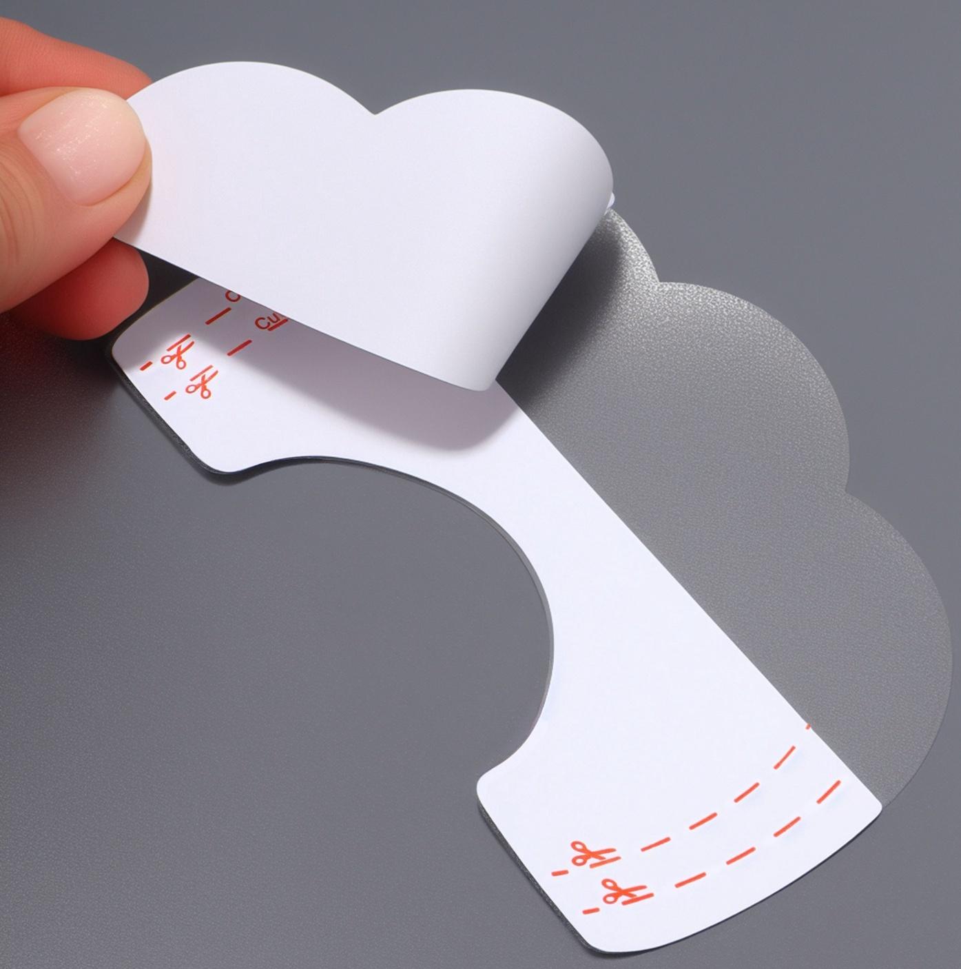 Тейпы для поддержки груди, набор - 5 пар, на клеевой основе, 12×8 см, белые