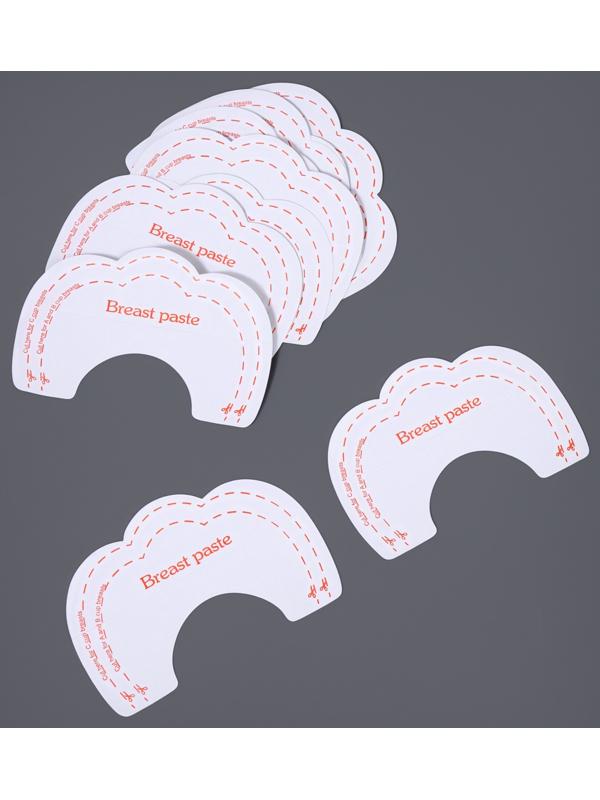 Тейпы для поддержки груди, набор - 5 пар, на клеевой основе, 12×8 см, белые