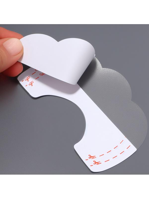 Тейпы для поддержки груди, набор - 5 пар, на клеевой основе, 12×8 см, белые