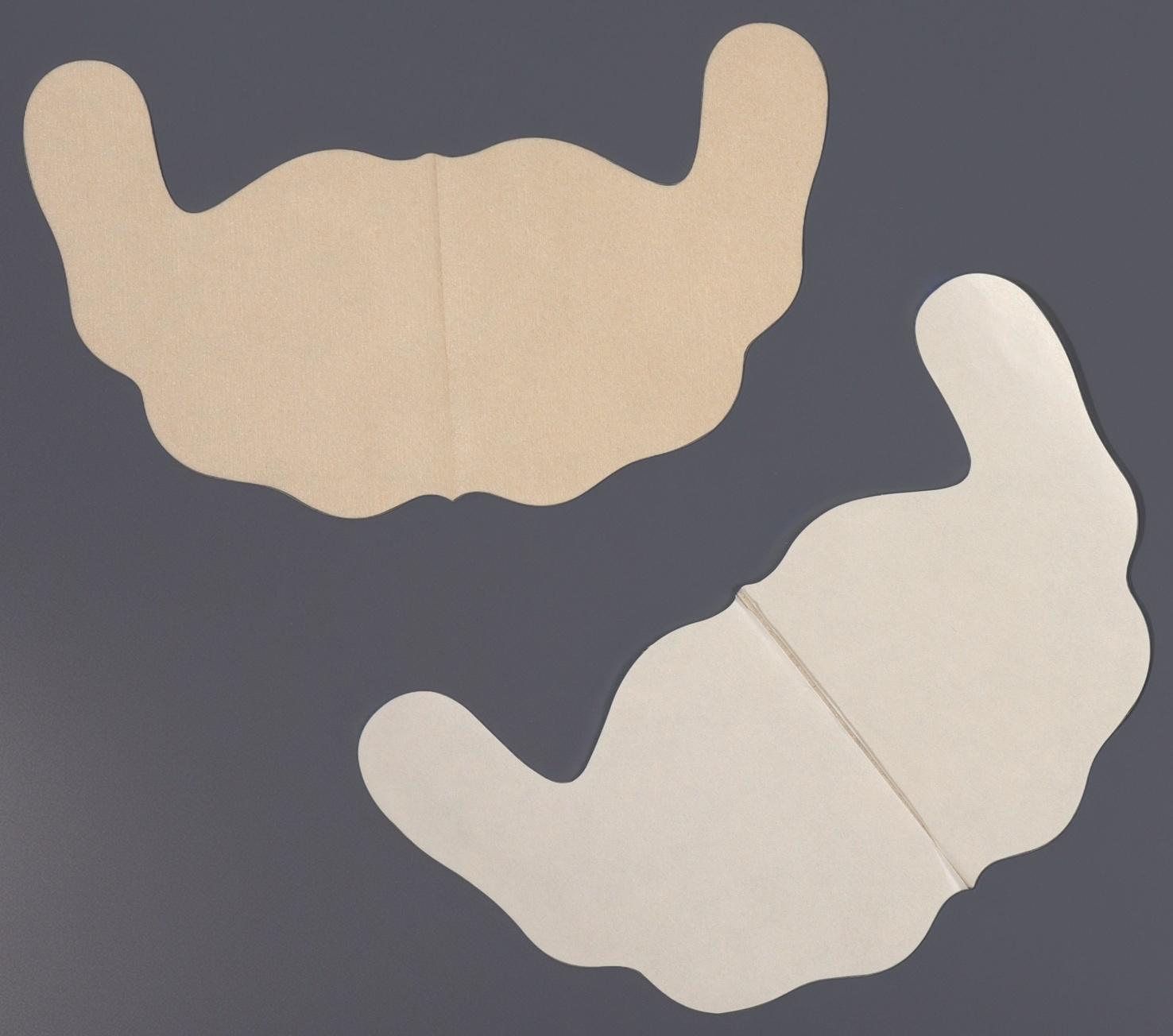 Тейпы для поддержки груди, р-р A (21×11 см), пара, на клеевой основе, бежевые