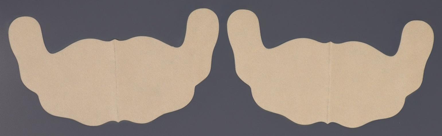 Тейпы для поддержки груди, р-р A (21×11 см), пара, на клеевой основе, бежевые