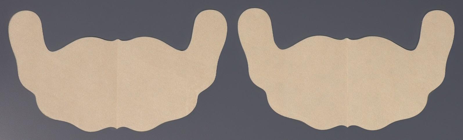 Тейпы для поддержки груди, р-р B (21.5×12 см), пара, на клеевой основе, бежевые