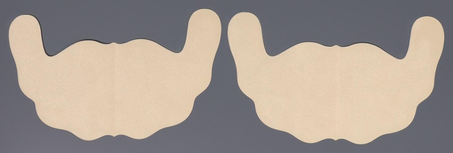 Тейпы для поддержки груди, р-р C (22×13 см), пара, на клеевой основе, бежевые