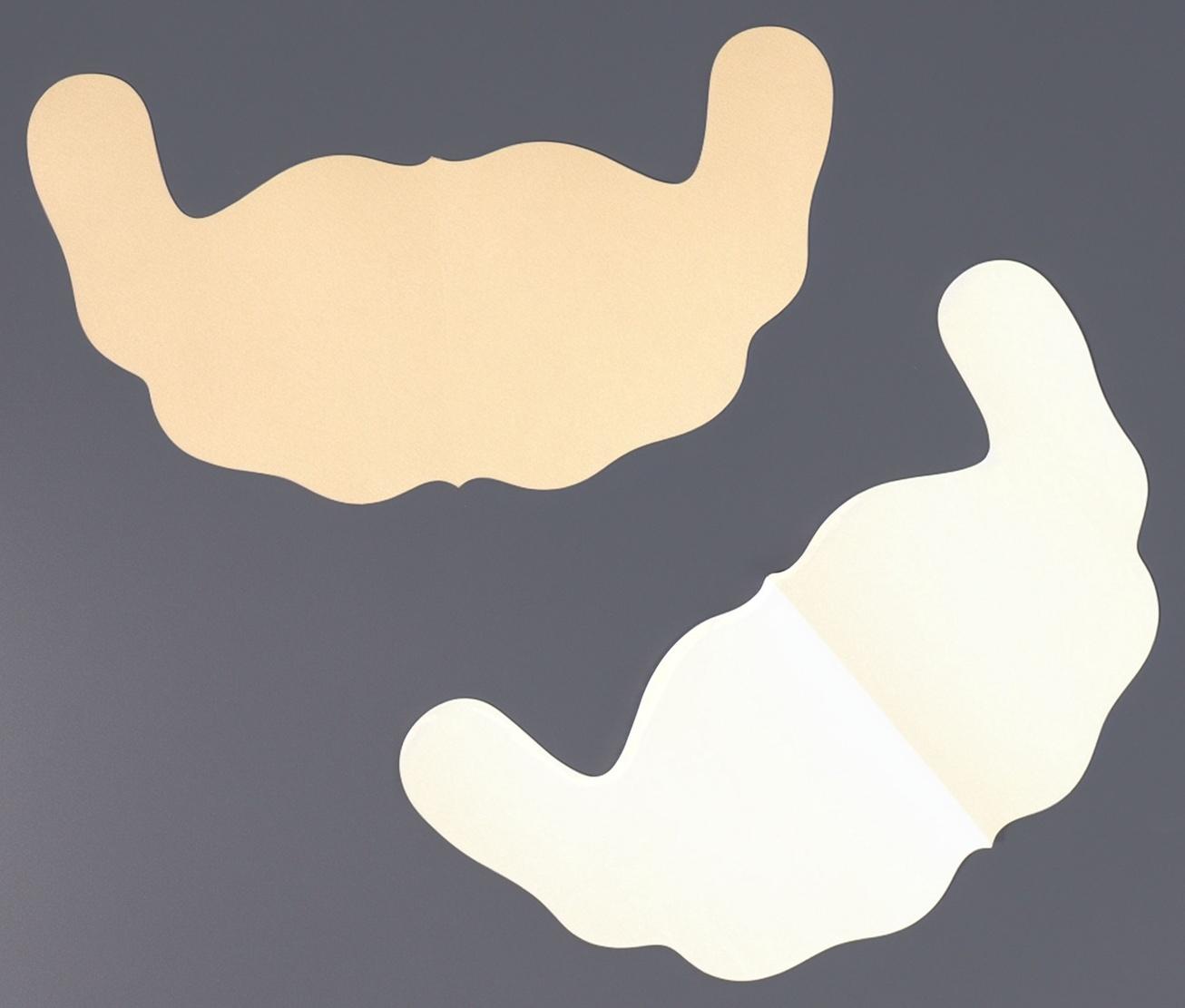 Тейпы для поддержки груди, р-р C (22×13 см), пара, на клеевой основе, бежевые