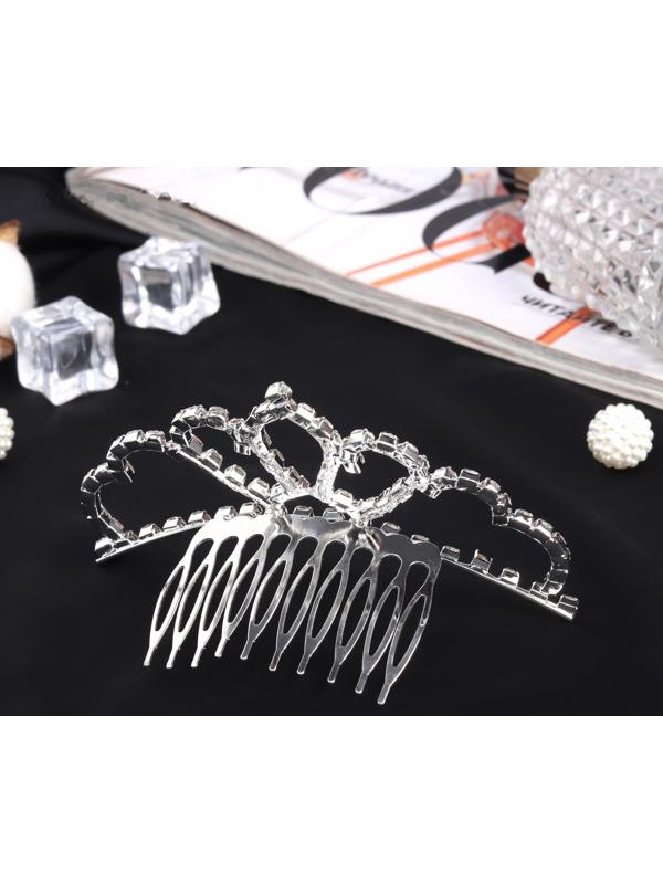 Диадема для волос «Медея» величие, 9.5×4 см, серебро