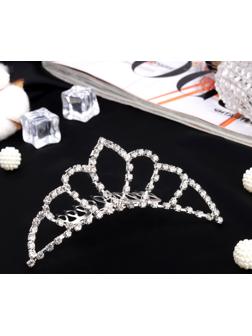 Диадема для волос «Медея» гармония, 10×4 см, серебро