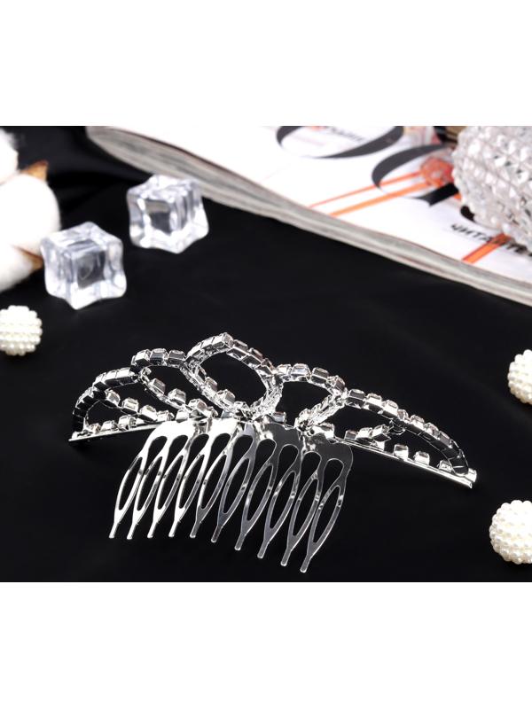 Диадема для волос «Медея» гармония, 10×4 см, серебро