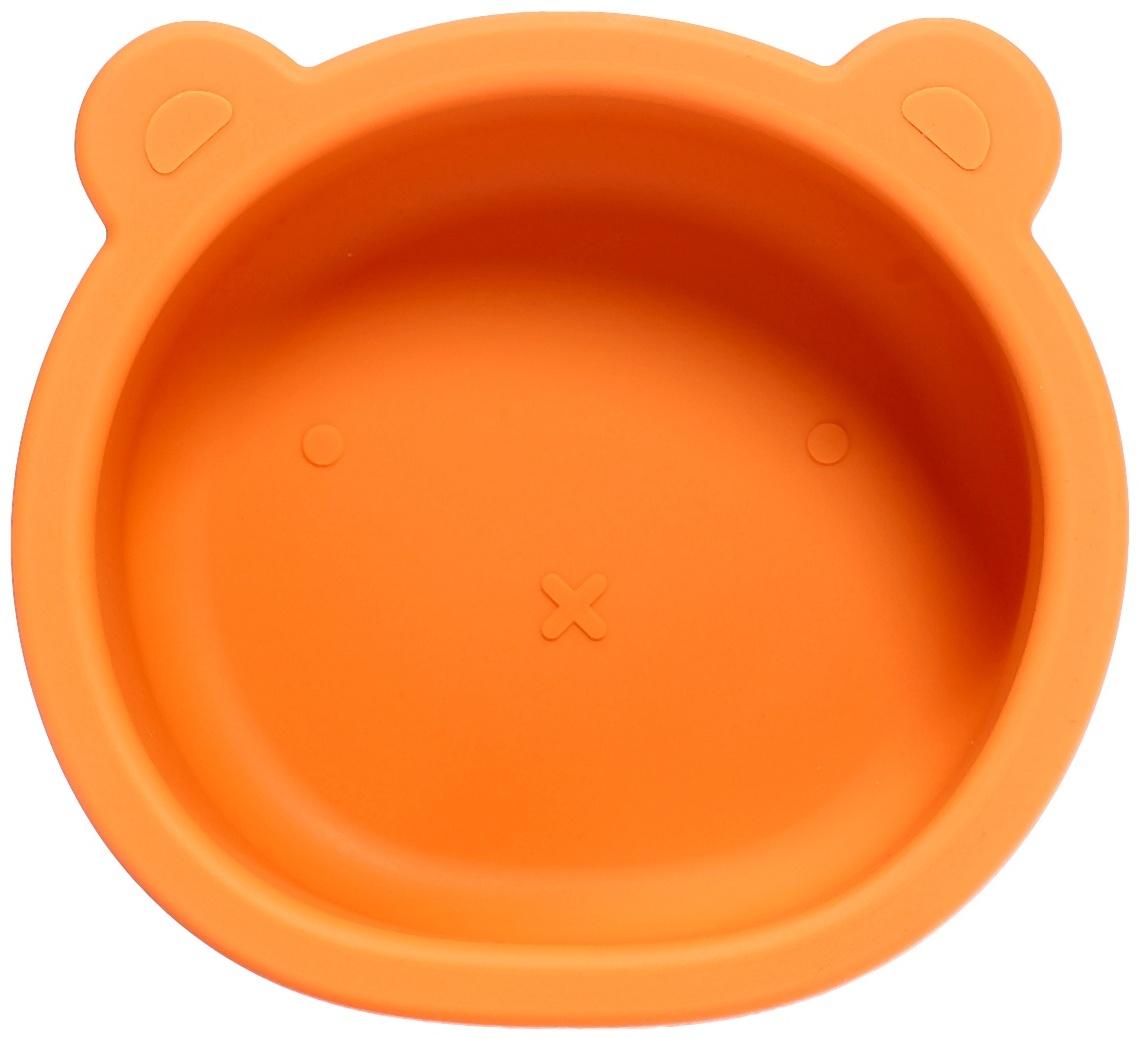 Набор для кормления «Мишка» тарелка и ложка, коричневый, Крошка Я