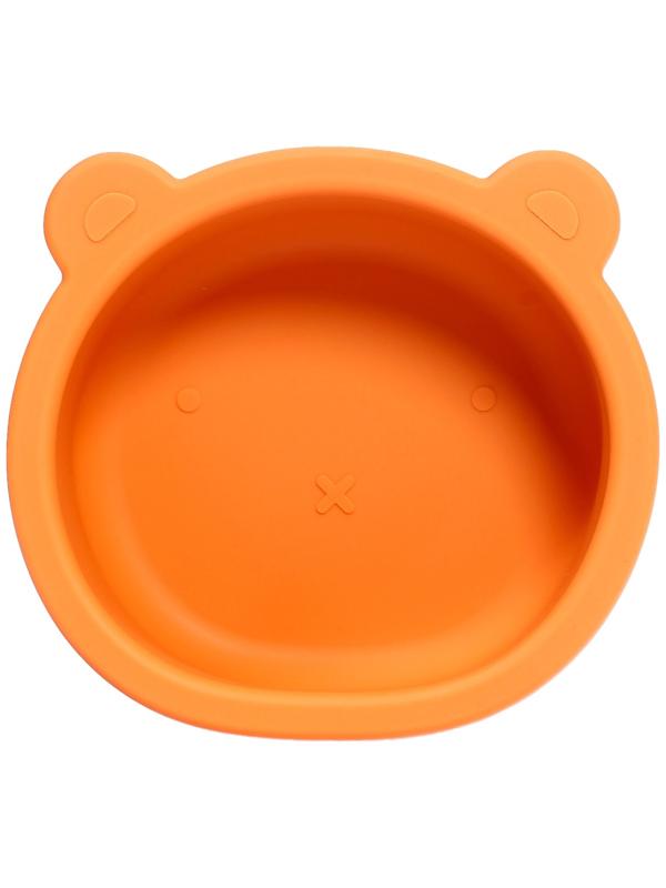 Набор для кормления «Мишка» тарелка и ложка, коричневый, Крошка Я