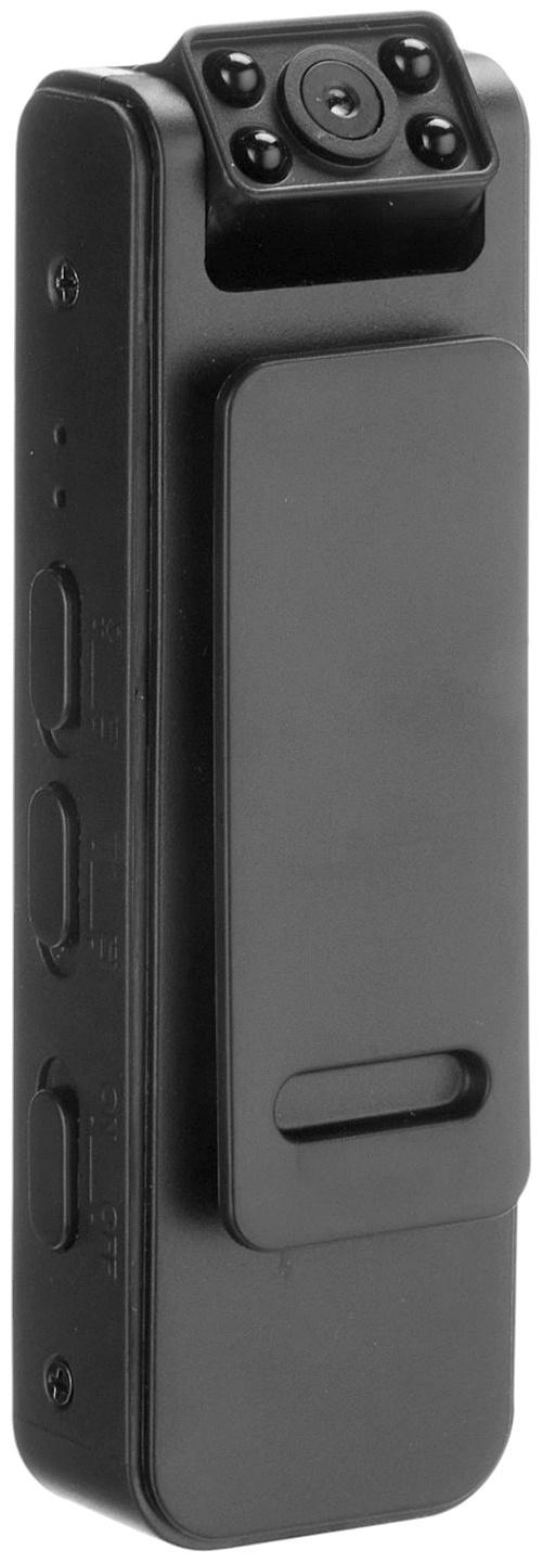 Видеокамера нагрудная CAM-16, 1920х1080, Full HD 1080 p, 2 Мп, Wi-Fi, Bluetooth, микрофон, чёрная