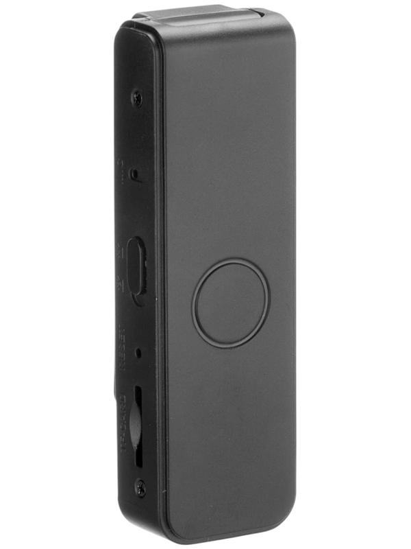 Видеокамера нагрудная CAM-16, 1920х1080, Full HD 1080 p, 2 Мп, Wi-Fi, Bluetooth, микрофон, чёрная