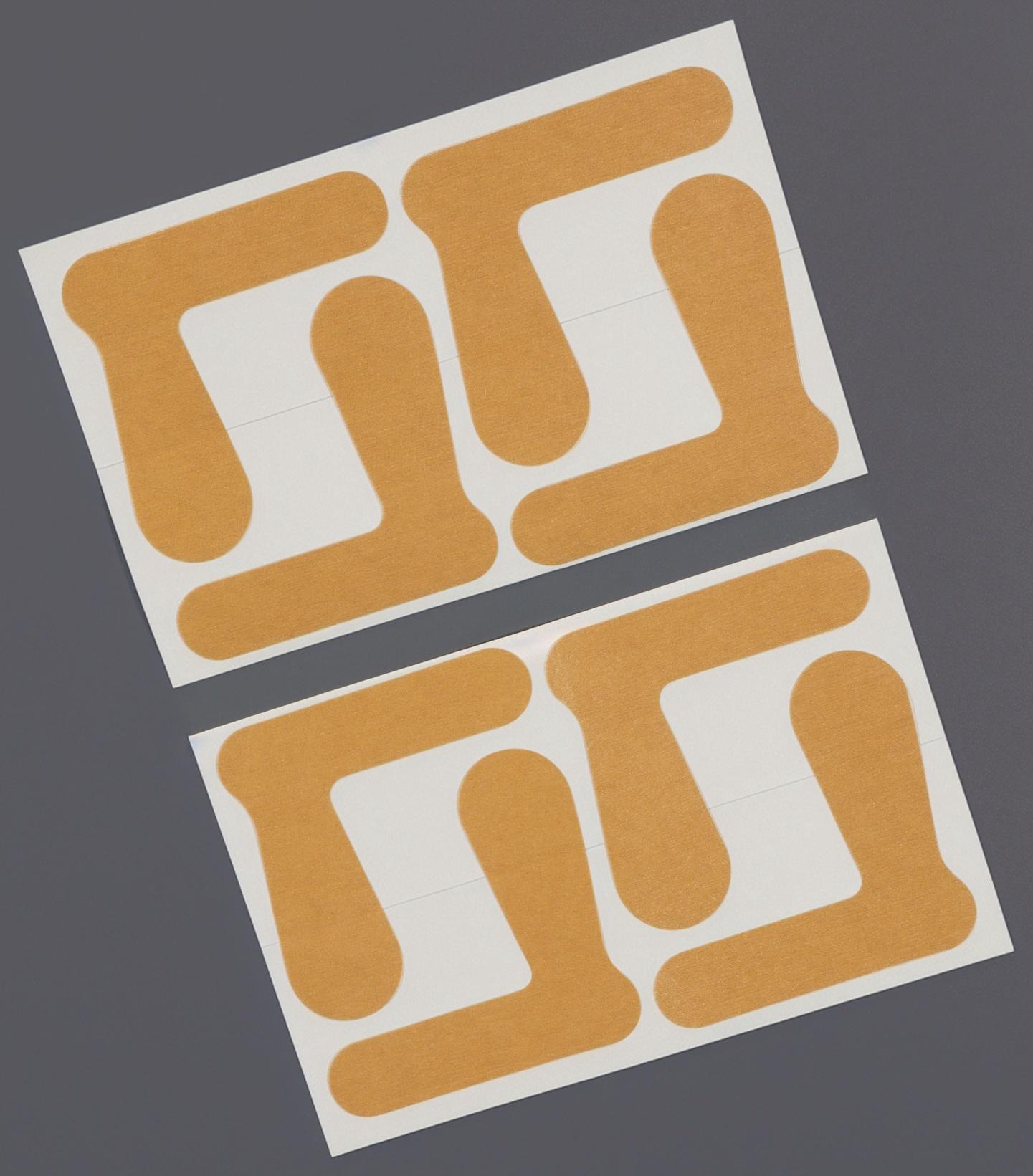 Тейпы для пальцев рук и ног, набор - 4 пары, бежевые