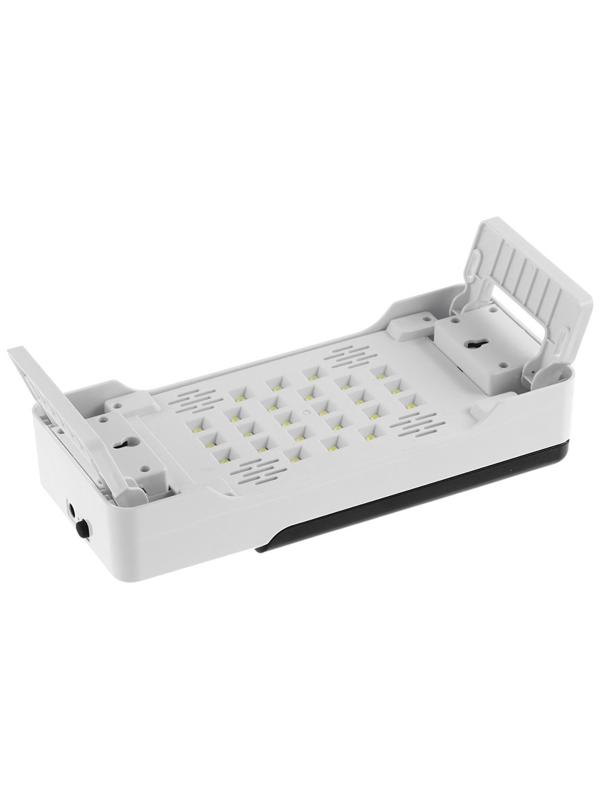 Лампа для маникюра, LED, 24 диода, 72 Вт, USB, складная, с дисплеем, белая