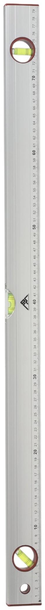 Уровень алюминиевый ЛОМ, 3 глазка, линейка, 800 мм