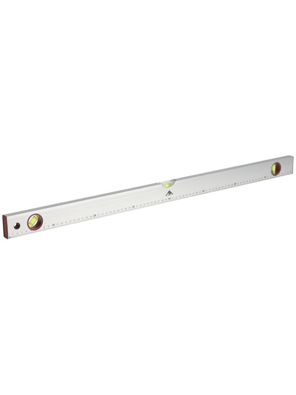 Уровень алюминиевый ЛОМ, 3 глазка, линейка, 800 мм