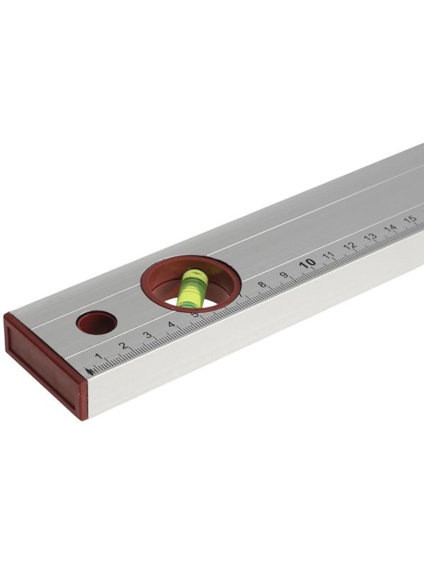 Уровень алюминиевый ЛОМ, 3 глазка, линейка, 800 мм