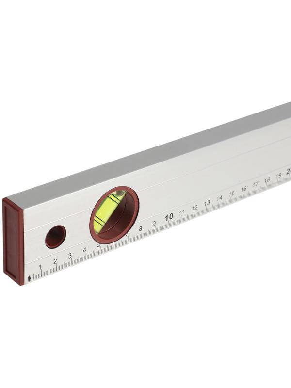 Уровень алюминиевый ЛОМ, 3 глазка, линейка, 800 мм