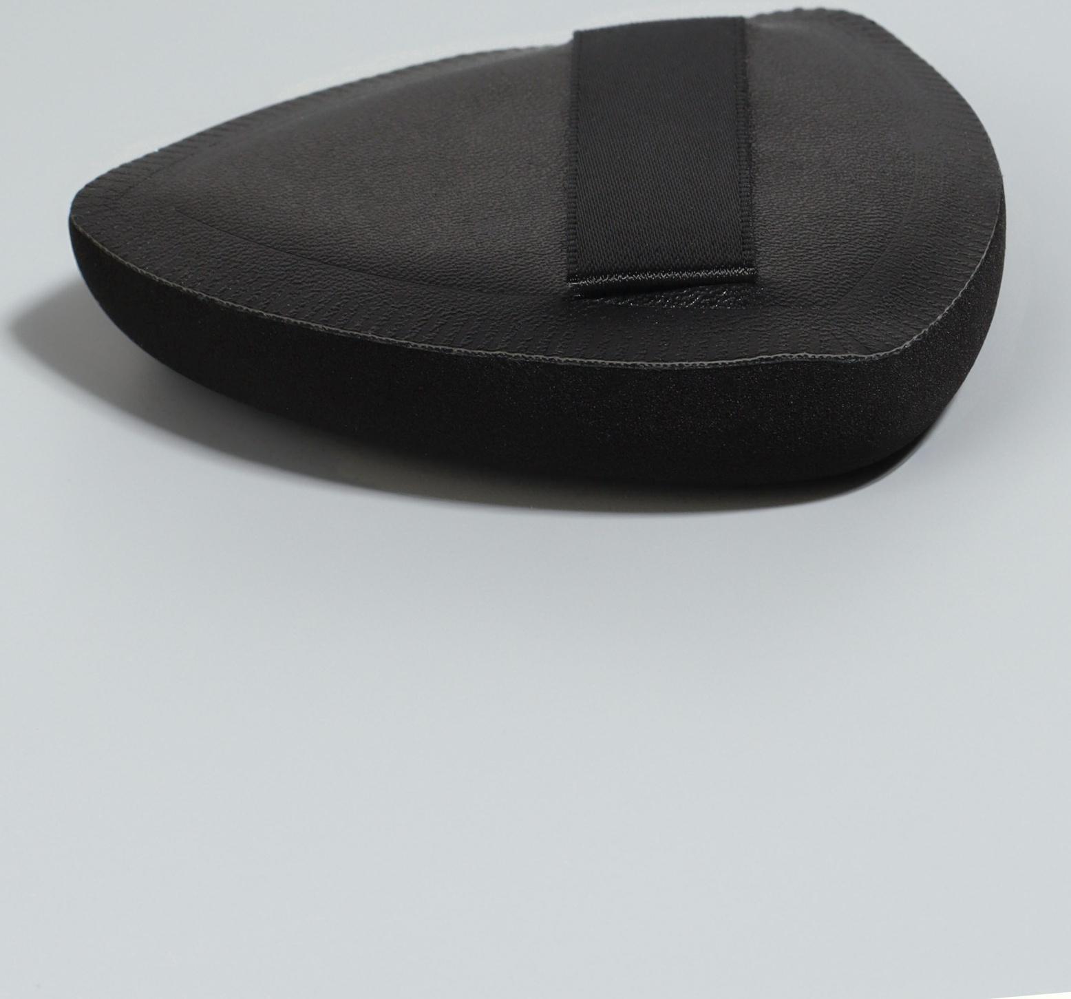 Спонжи для макияжа, в футляре, 3 формы: треугольник, овал, сердце, чёрные