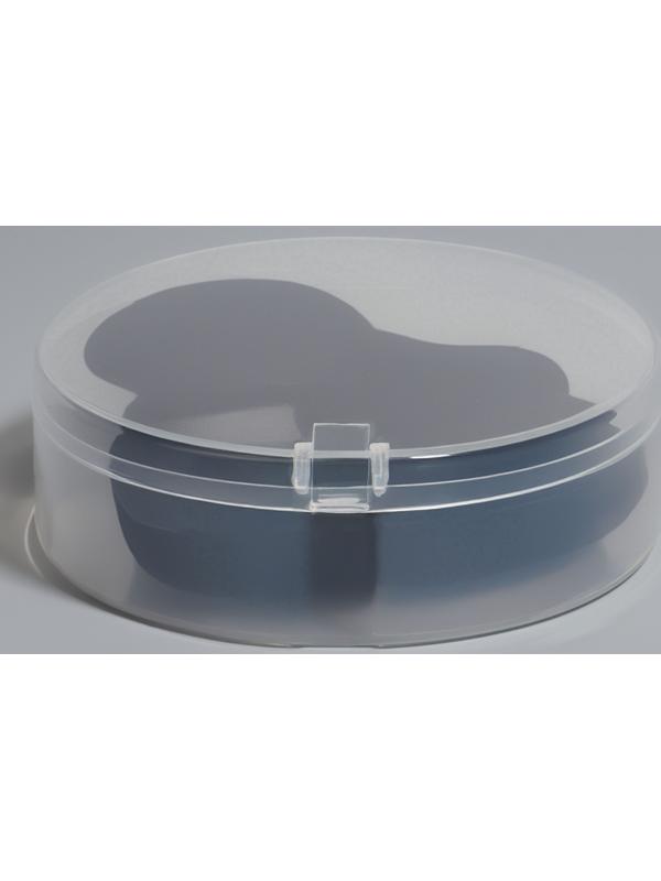 Спонжи для макияжа, в футляре, 3 формы: треугольник, овал, сердце, чёрные