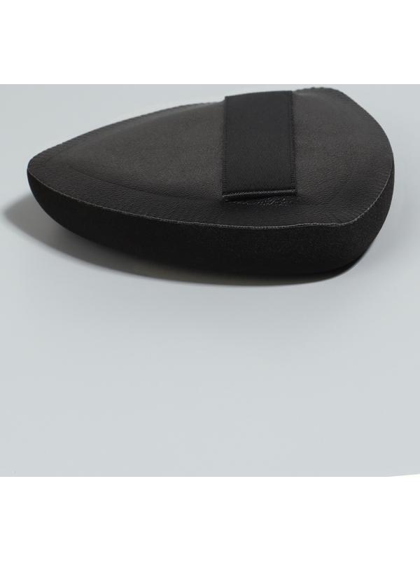 Спонжи для макияжа, в футляре, 3 формы: треугольник, овал, сердце, чёрные