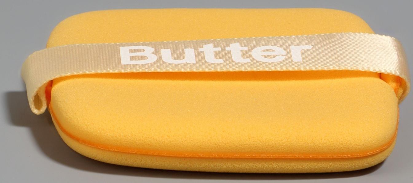 Спонжи для макияжа, в футляре, набор 2 шт.: спонж «капля», пуховка, жёлтые