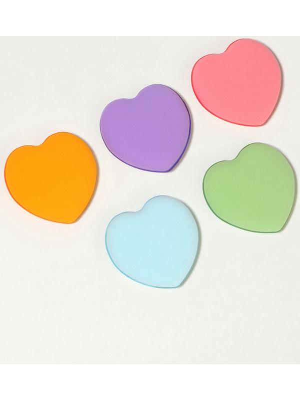 Спонжи для макияжа, в футляре, набор - 5 шт., МИКС