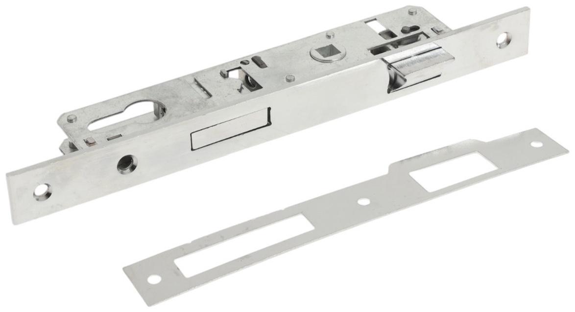 Замок врезной LOCKLAND, узкопрофильный, без ручек, Backset 20 мм, под ц/м, м/о 85 мм