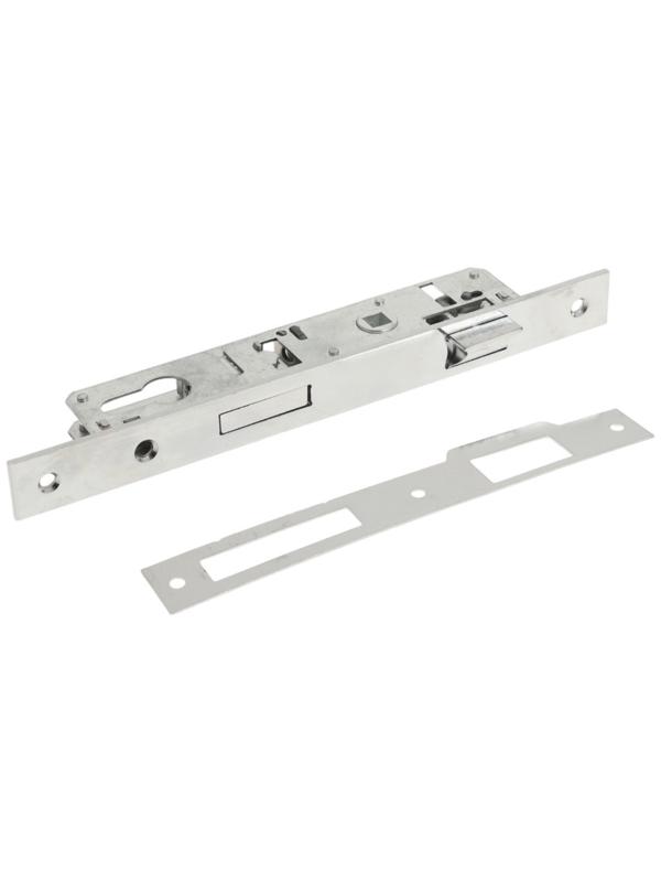 Замок врезной LOCKLAND, узкопрофильный, без ручек, Backset 20 мм, под ц/м, м/о 85 мм