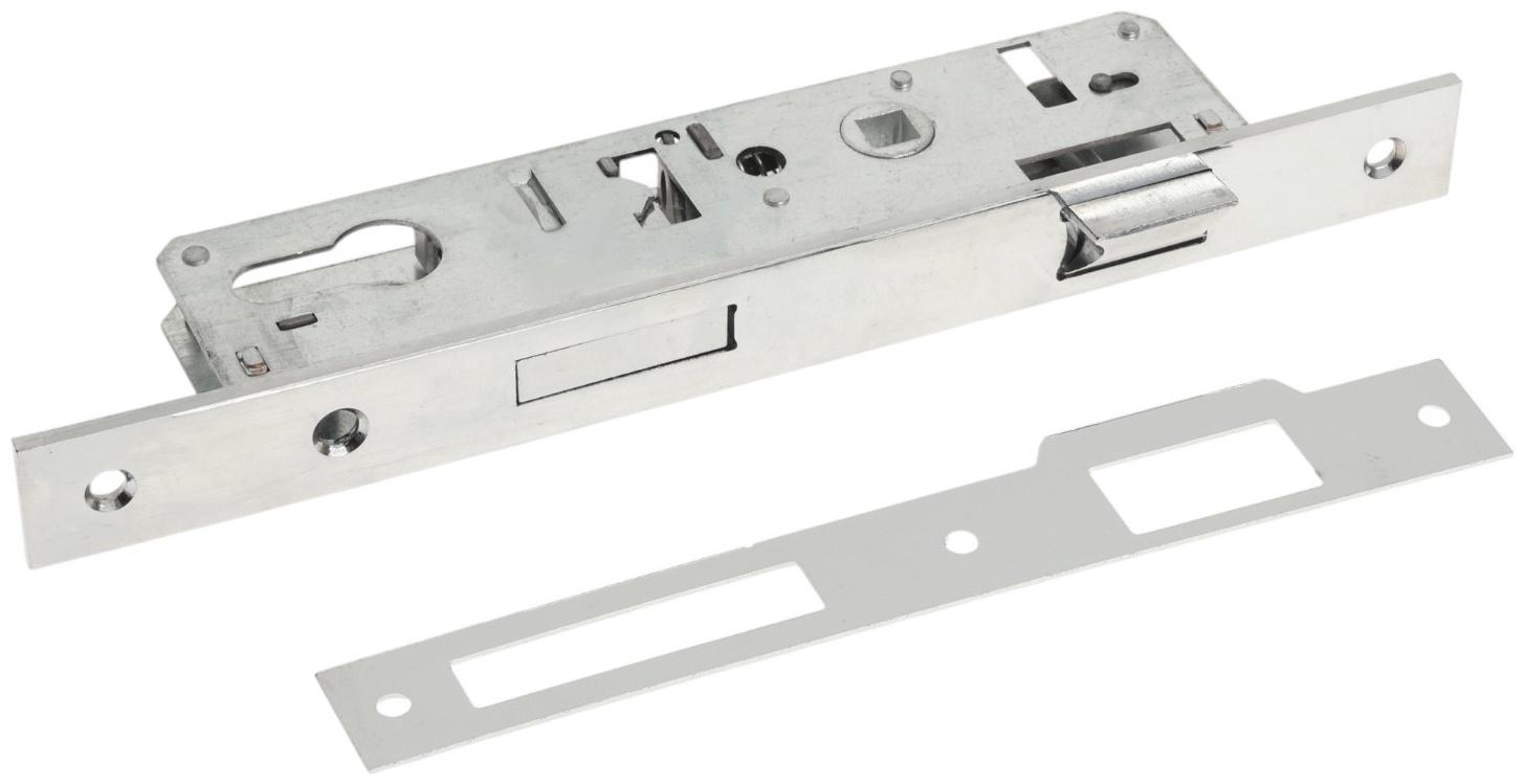 Замок врезной LOCKLAND, узкопрофильный, без ручек, Backset 30 мм, под ц/м, м/о 85 мм
