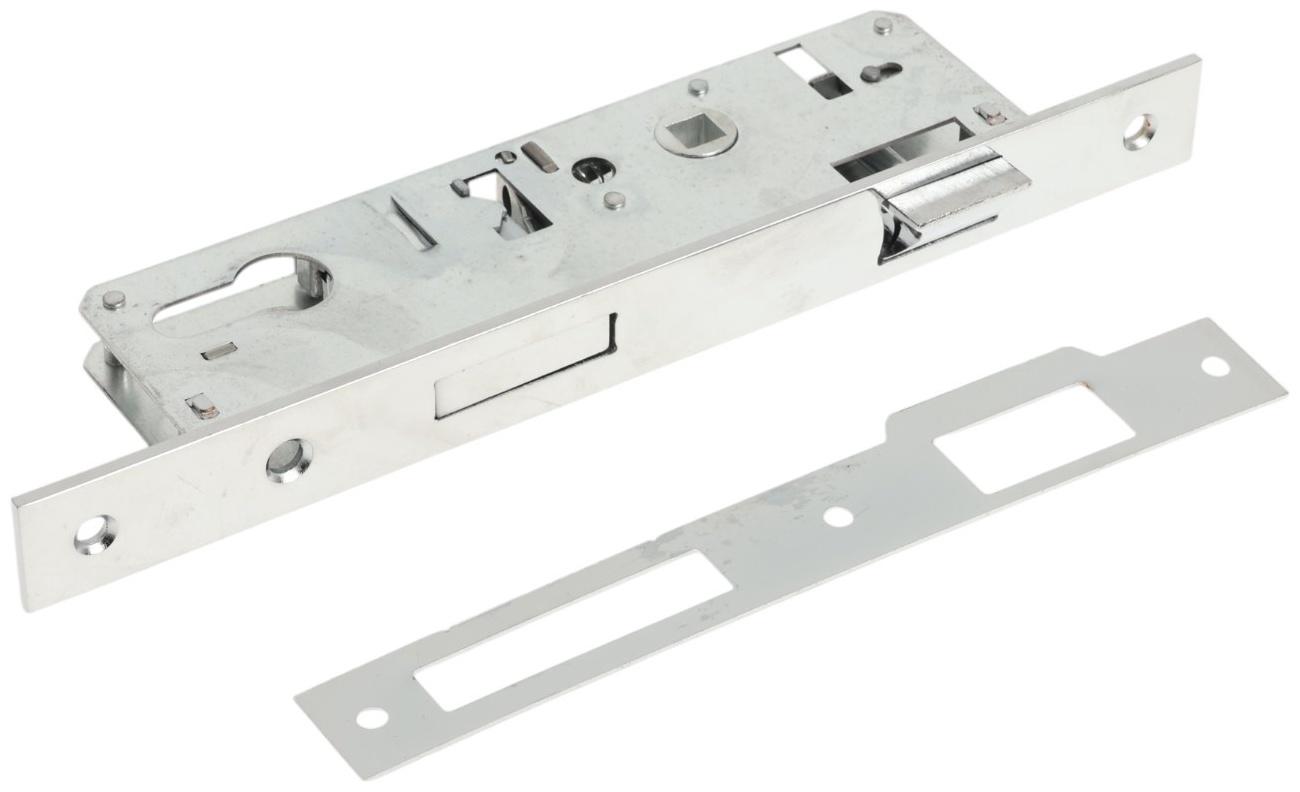 Замок врезной LOCKLAND, узкопрофильный, без ручек, Backset 35 мм, под ц/м, м/о 85 мм