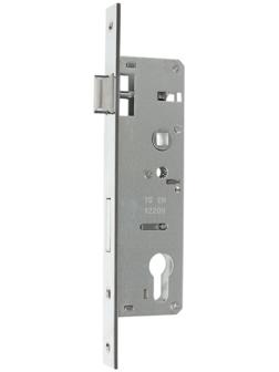 Замок врезной LOCKLAND, узкопрофильный, без ручек, Backset 35 мм, под ц/м, м/о 85 мм