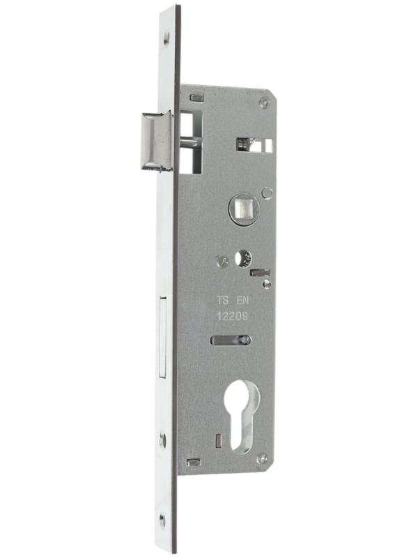 Замок врезной LOCKLAND, узкопрофильный, без ручек, Backset 35 мм, под ц/м, м/о 85 мм