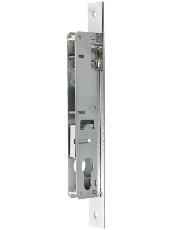 Замок врезной LOCKLAND, узкопрофильный, без ручек, Backset 20 мм, под ц/м, роликовая защелка