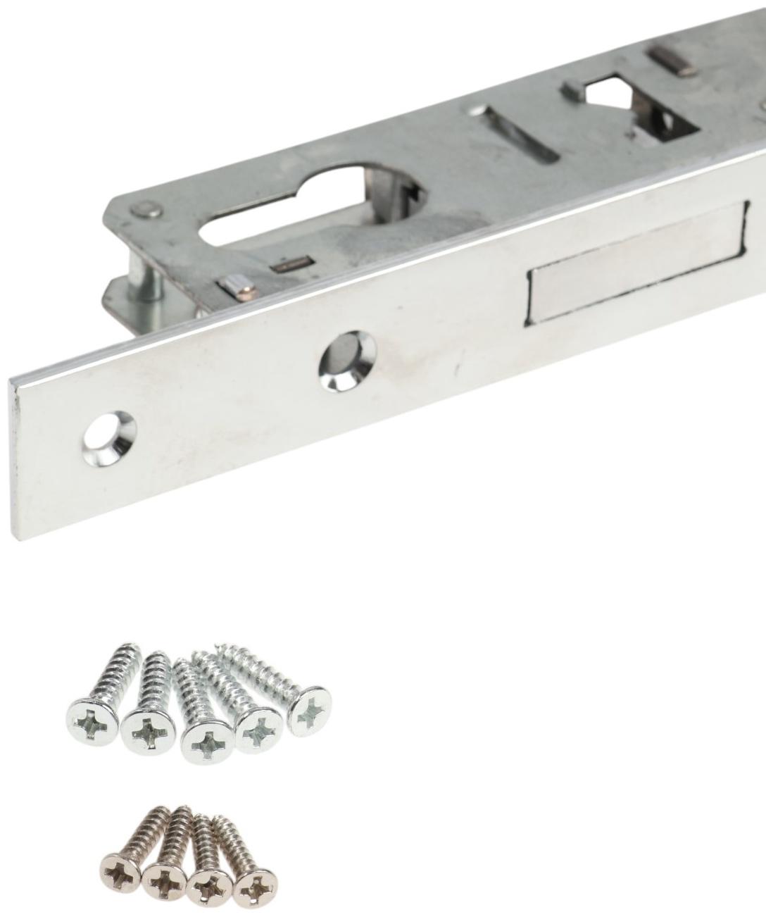 Замок врезной LOCKLAND, узкопрофильный, без ручек, Backset 25 мм, под ц/м, роликовая защелка