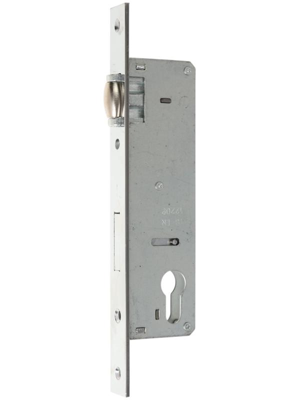 Замок врезной LOCKLAND, узкопрофильный, без ручек, Backset 35 мм, под ц/м, роликовая защелка