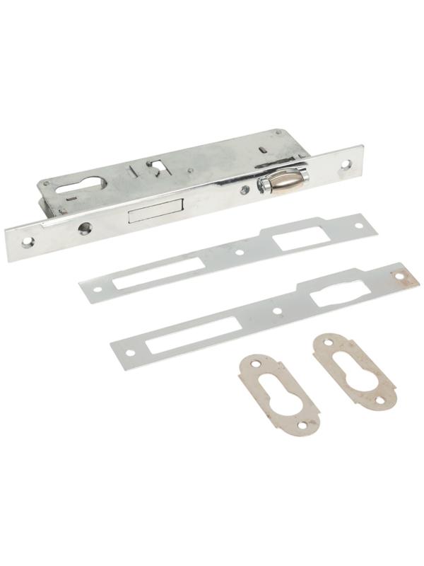 Замок врезной LOCKLAND, узкопрофильный, без ручек, Backset 35 мм, под ц/м, роликовая защелка