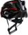 Шлем велосипедиста, L, чёрный с красными вставками