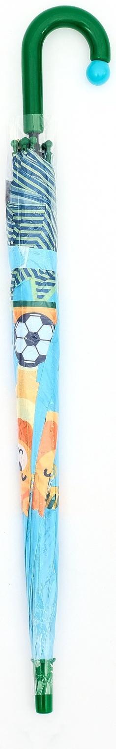 Зонт - трость детский «Животные», полуавтоматический, R=43/50 см, D = 86 см, МИКС