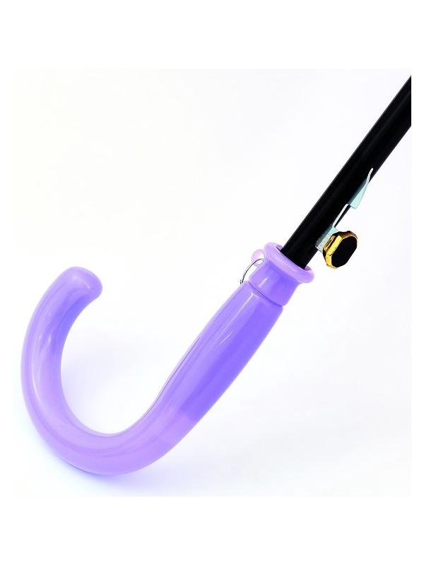 Зонт - трость детский «Животные», полуавтоматический, R=43/50 см, D = 86 см, МИКС