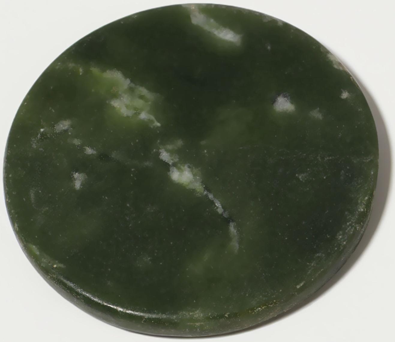 Камень под клей для наращивания ресниц, d=5 см, круглый, изумрудный