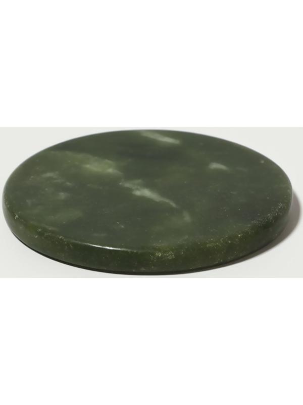 Камень под клей для наращивания ресниц, d=5 см, круглый, изумрудный