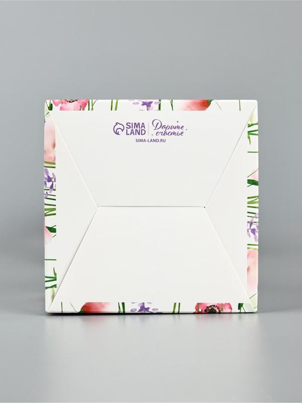 Коробка для цветов складная «Цветы», 10 х 45 х 10 см