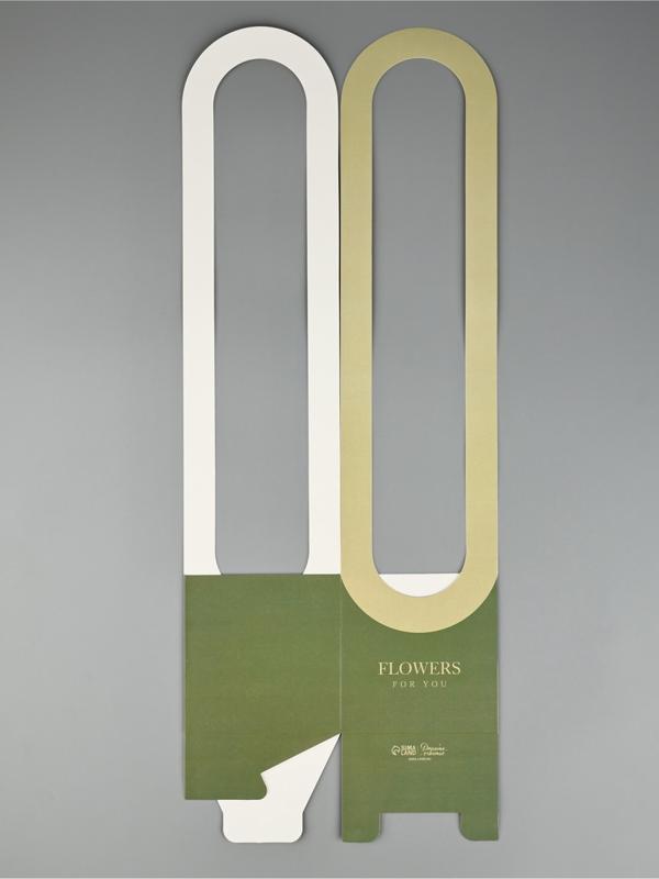 Коробка для цветов складная Flowers for you, 10 х 45 х 10 см