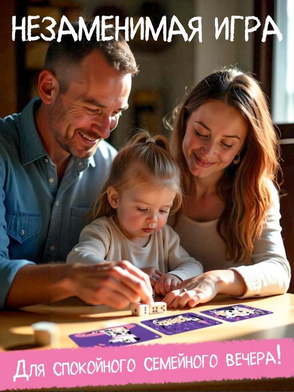 Настольная игра «Собачки и точки», 2-4 игрока, 7+