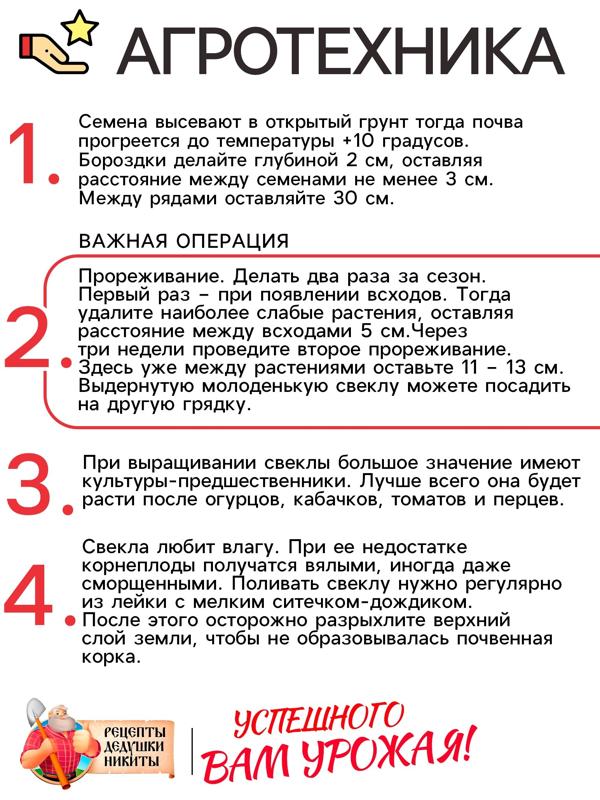 Семена Свекла столовая 