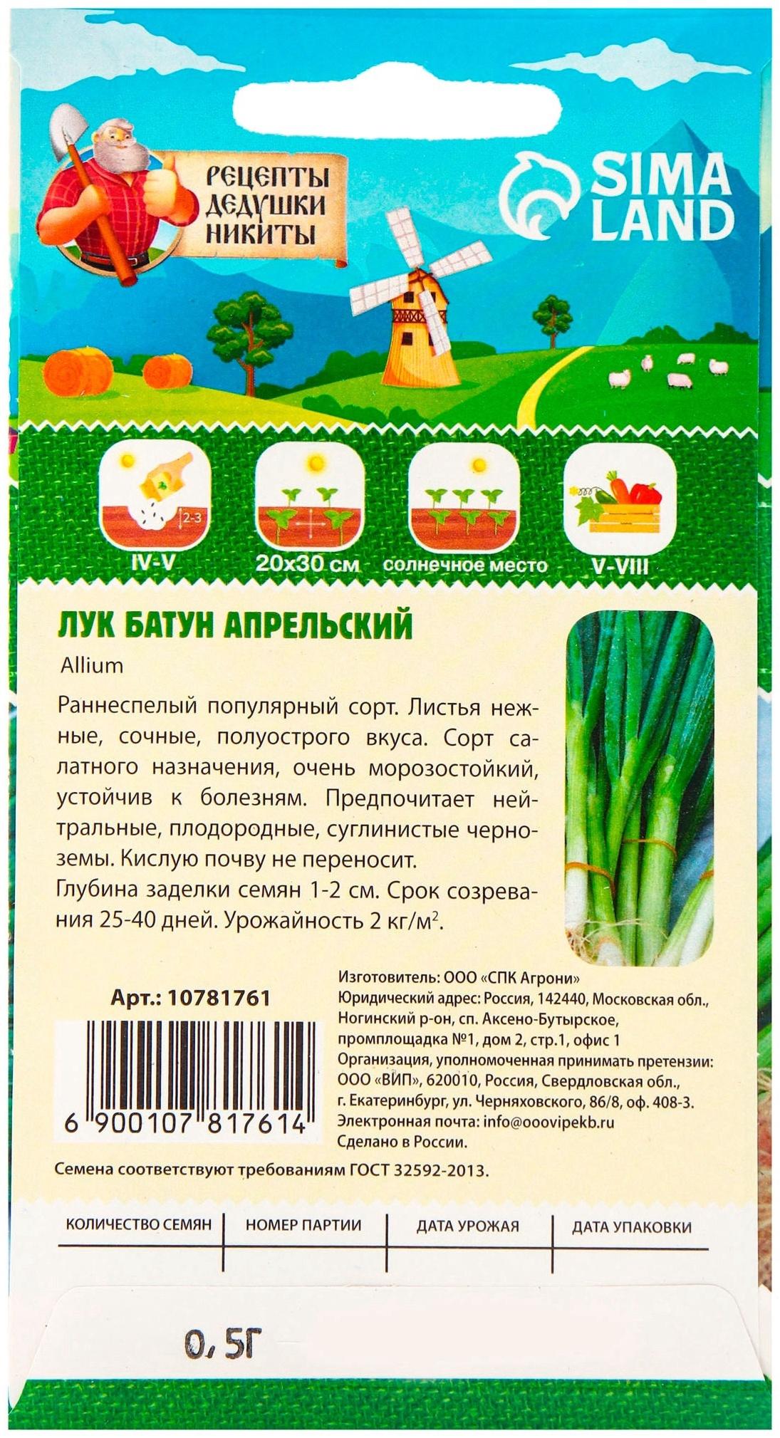 Семена Лук батун 