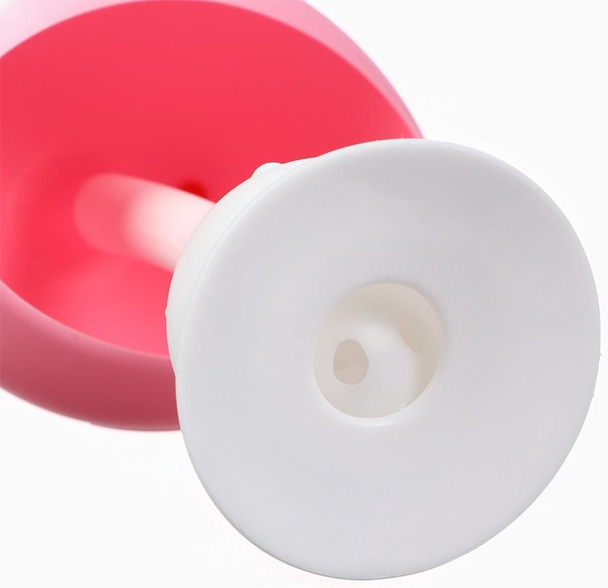 Прорезыватель силиконовый для зубов с погремушкой «Грибочек», цвет розовый, Крошка Я