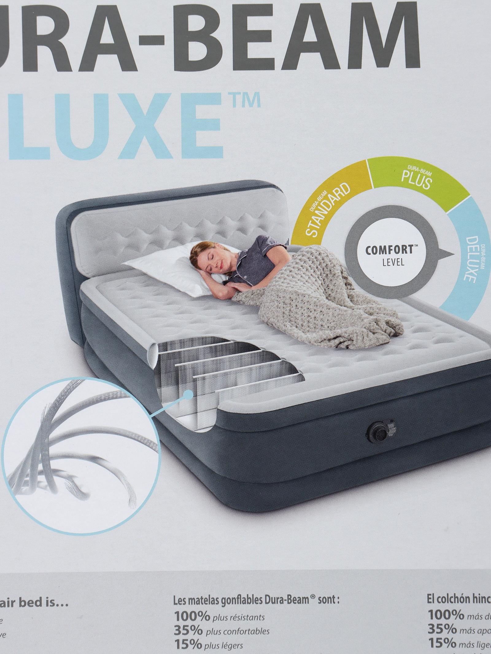 Кровать надувная QUEEN ULTRA с изголовьем 152 х 236 х 86 см, с встр насосом 64448ND