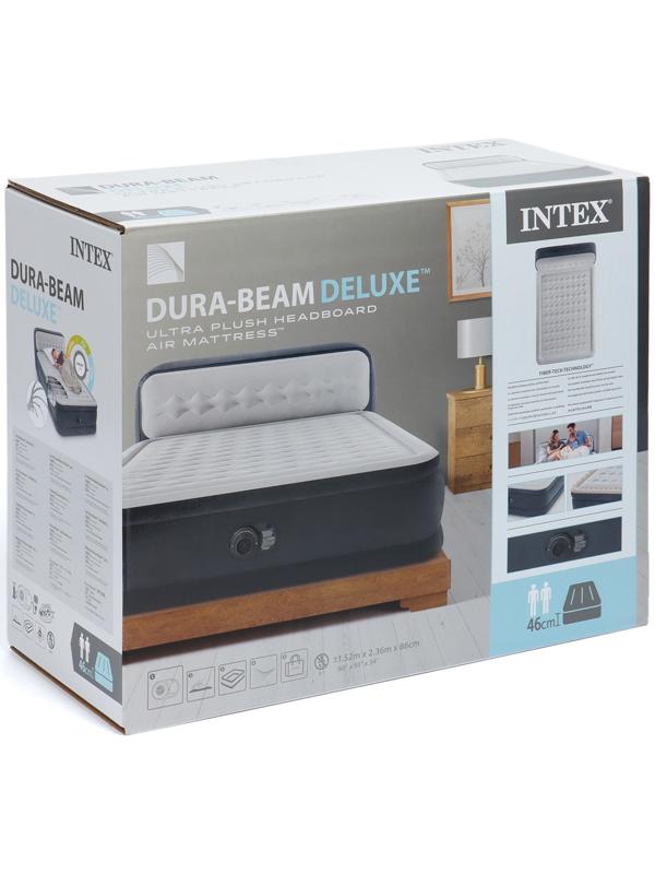 Кровать надувная QUEEN ULTRA с изголовьем 152 х 236 х 86 см, с встр насосом 64448ND